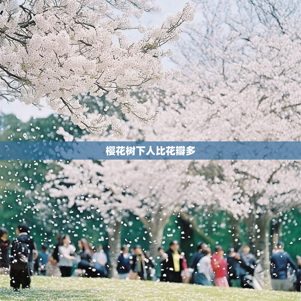 樱花树下人比花瓣多