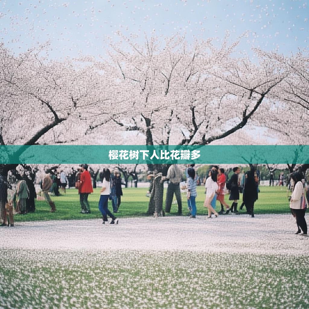樱花树下人比花瓣多