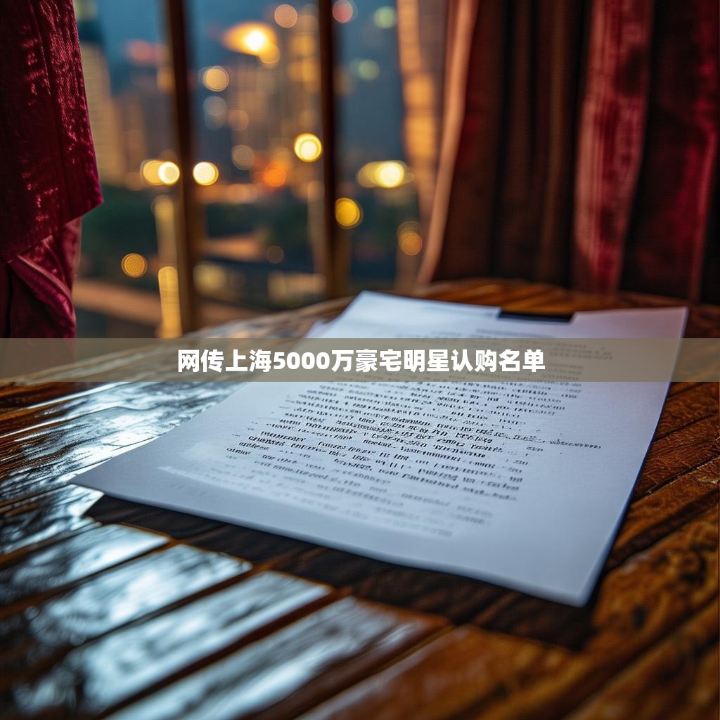 网传上海5000万豪宅明星认购</p></p>
	    
	    <div class=
