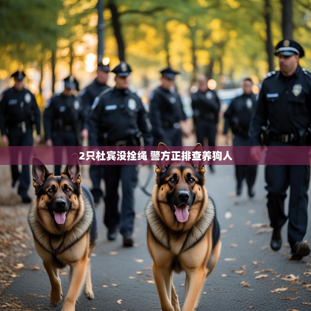 2只杜宾没拴绳 警方正排查养狗人