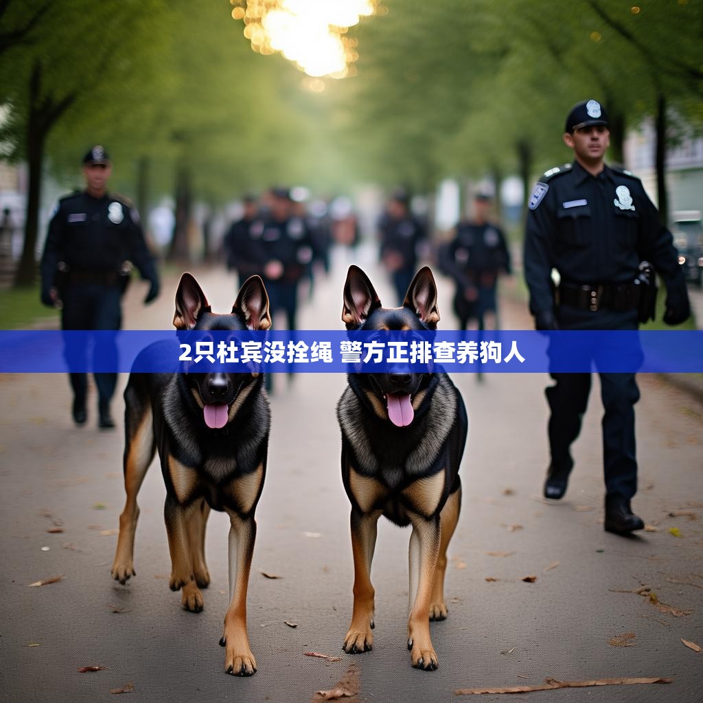 2只杜宾没拴绳 警方正排查养狗人