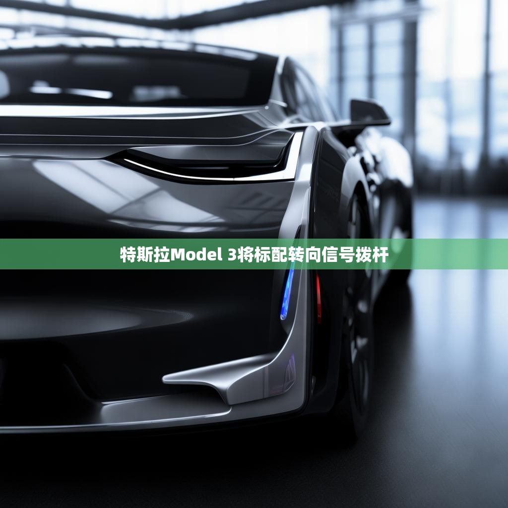 特斯拉Model 3将标配转向信号拨杆