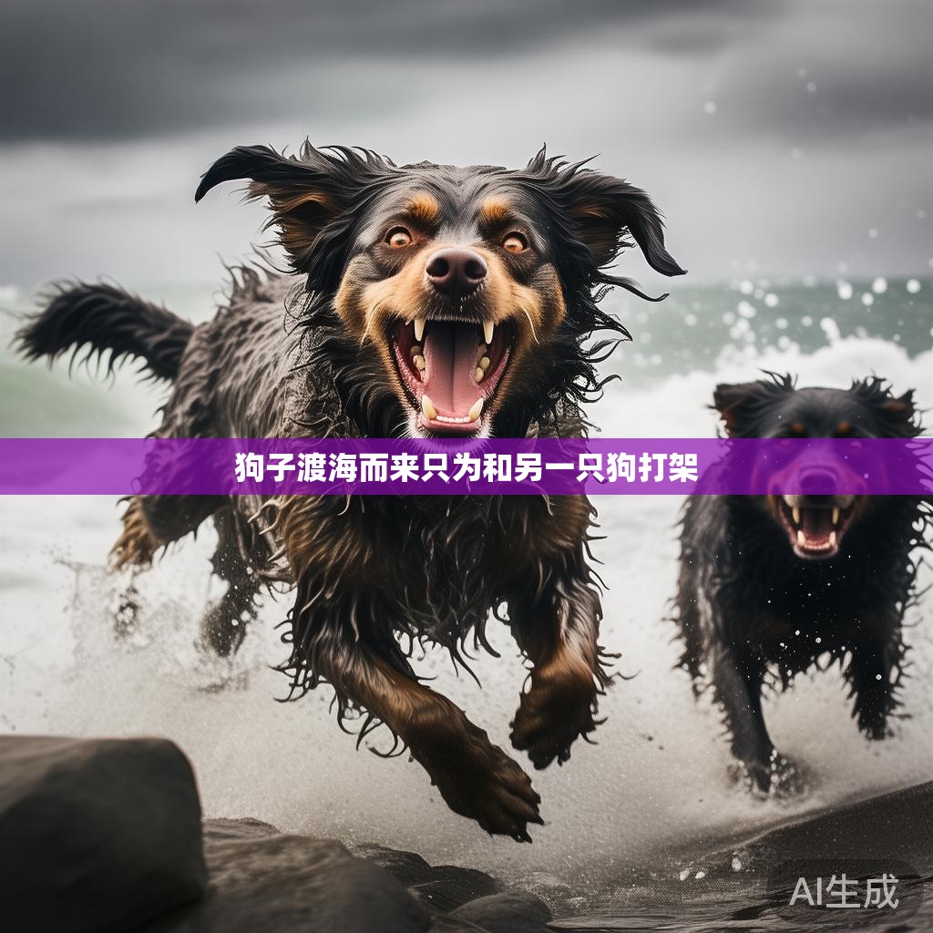 狗子渡海而来只为和另一只狗打架