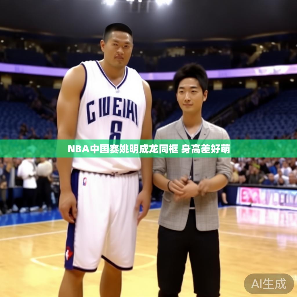 NBA中国赛姚明成龙同框 身高差好萌