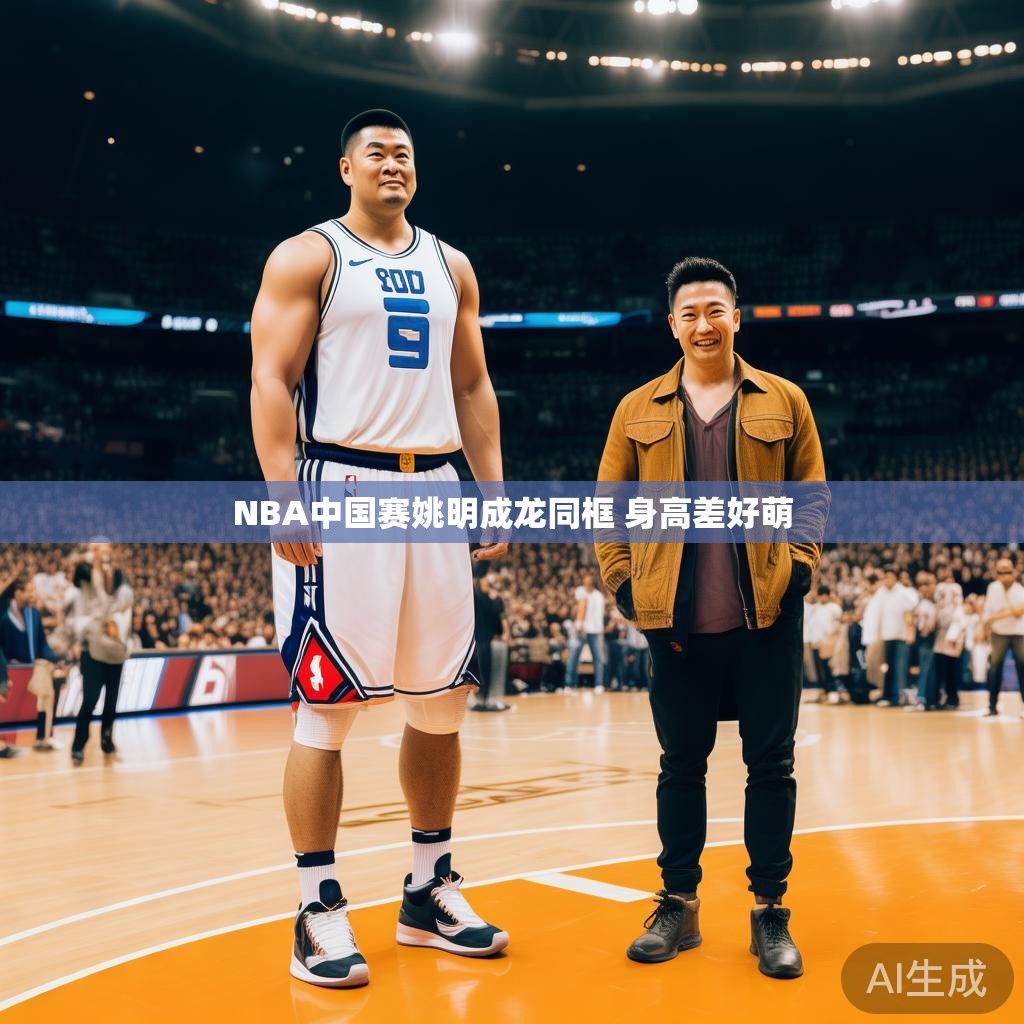 NBA中国赛姚明成龙同框 身高差好萌 NBA中国赛姚明成龙同框 身高差好萌