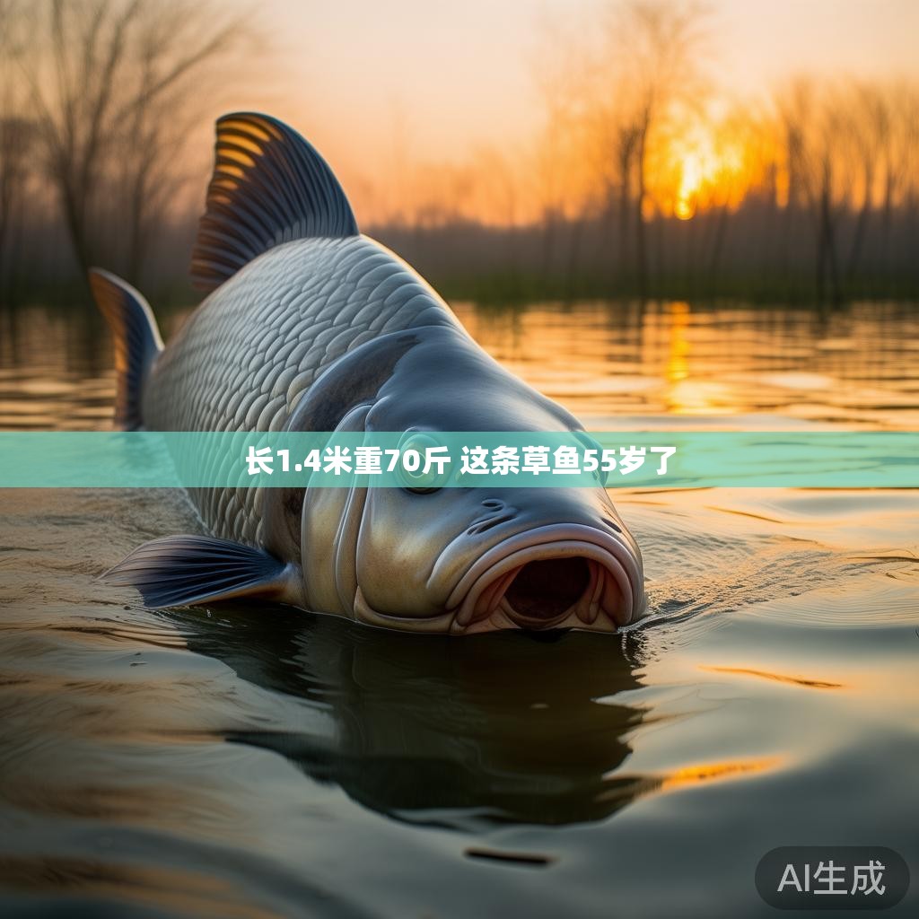 长1.4米重70斤 这条草鱼55岁了