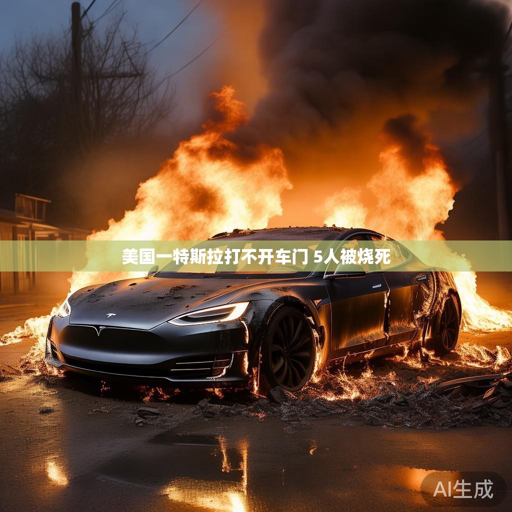美国一特斯拉打不开车门 5人被烧死 美国一特斯拉打不开车门 5人被烧死